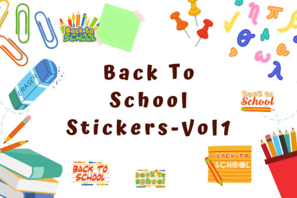 Download Back to School Stickers for Kids - VOL1 - Stickers Collection