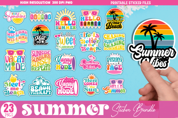 Download Summer Sticker Bundle - Summer sticker bundle Collection