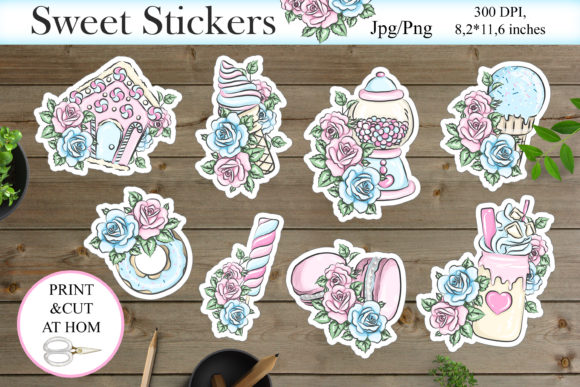 Download Sweets Stickers PNG | Printable Stickers - Stickers Collection