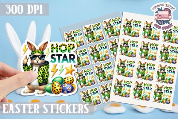 Download Easter Bunny Kids Stickers Sheet - Stickers Collection