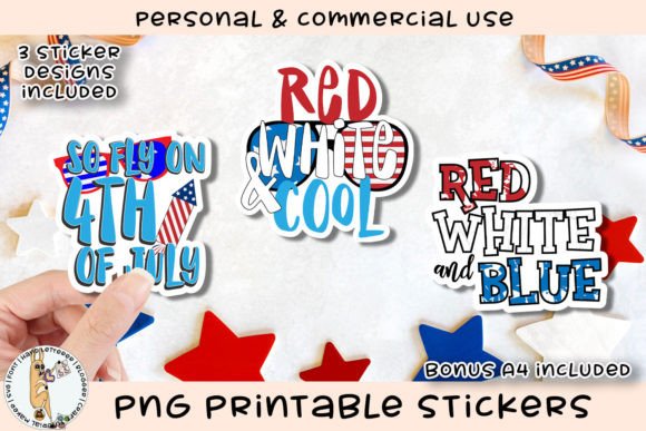 Download 4th of July PNG Printable Stickers - Stickers Collection