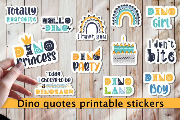 Download Dino Quotes Printable Cricut Stickers. - Stickers Collection
