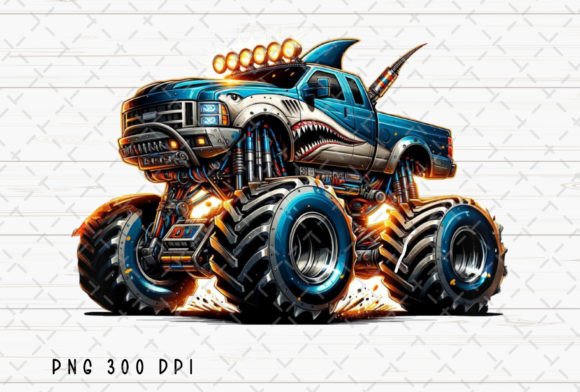 Download Shark Monster Truck Kids Extreme Vehicle - Premium Bundle