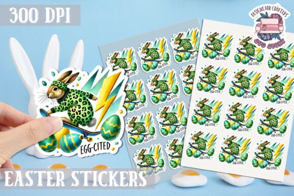 Download Easter Bunny Kids Stickers Sheet - Stickers Collection