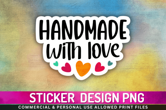 Download Handmade with Love,Stickers Png Design - Stickers Collection