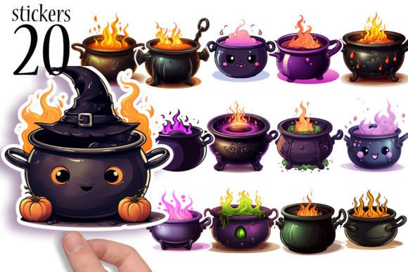 Download Cute Witch Halloween Stickers for Kids - Stickers Collection