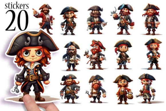 Download Pirate Day Stickers for Kids Printable - Stickers Collection