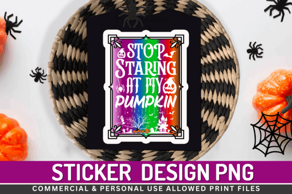 Download Stop Staring at My Pumpkin Stickers - Stickers Collection