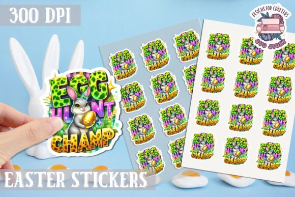 Download Easter Bunny Kids Stickers Sheet - Stickers Collection