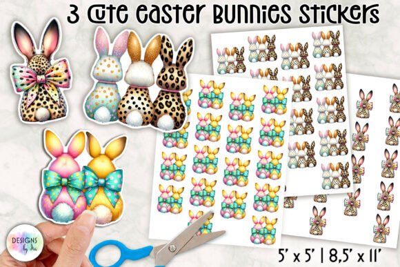 Download Cute Easter Bunny Stickers - Stickers Collection