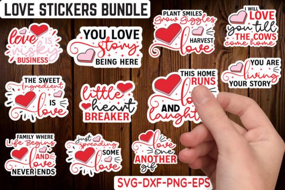 Download Love Stickers Bundle - Stickers Collection