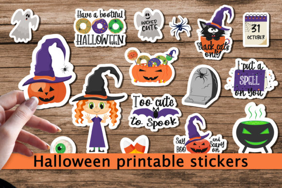 Download Halloween Printable Cricut Stickers. - Stickers Collection