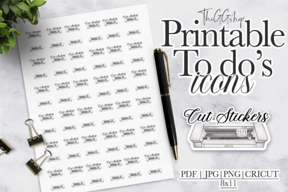 Download Functional to Do Planner Cricut Stickers - Stickers Collection