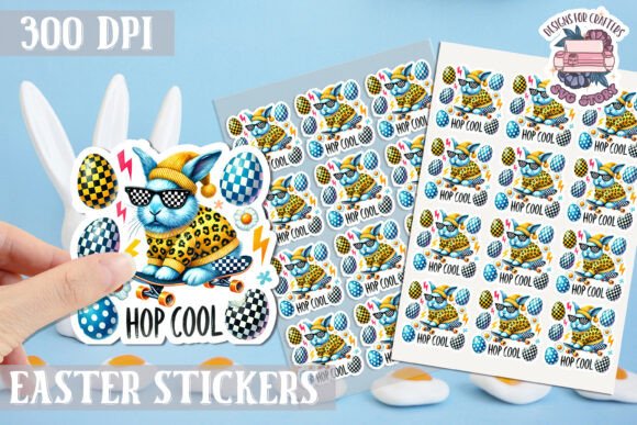 Download Easter Bunny Kids Stickers Sheet - Stickers Collection