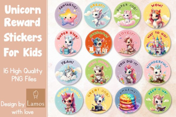 Download Unicorn Reward Stickers for Kids - Stickers Collection