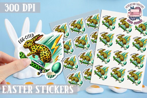 Download Easter Bunny Kids Stickers Sheet - Stickers Collection