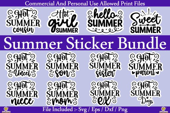 Download Summer Sticker Bundle - Summer sticker bundle Collection