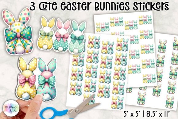 Download Cute Easter Bunny Stickers - Stickers Collection