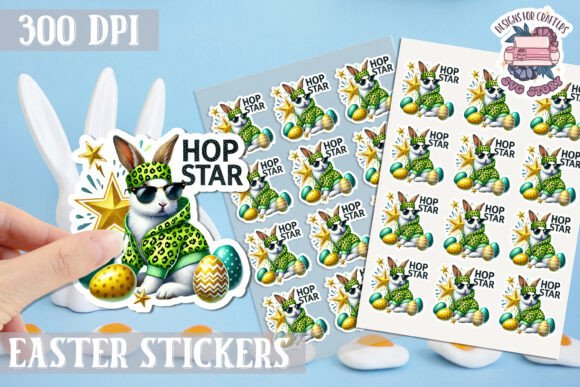 Download Easter Bunny Kids Stickers Sheet - Stickers Collection