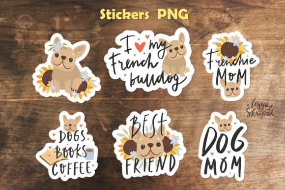 Download French Bulldog Stickers, Dog Mom Quotes - Stickers Collection