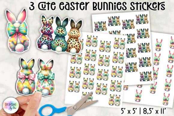 Download Cute Easter Bunny Stickers - Stickers Collection