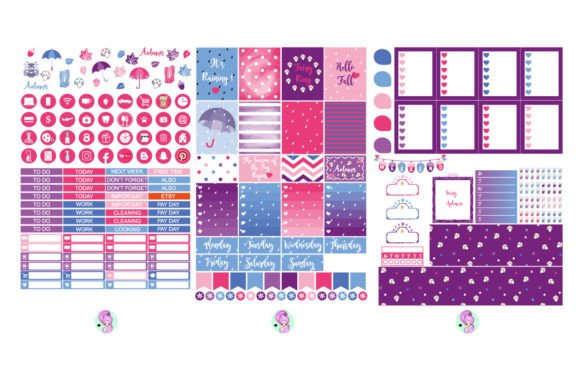 Download Autumn Sticker Kit, Eclp Stickers - Stickers Collection