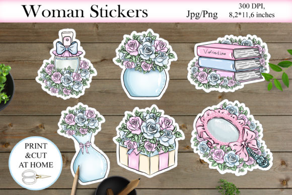 Download Woman Stickers PNG | Printable Stickers - Stickers Collection