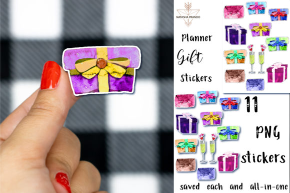 Download Gift Stickers, 11 Printable Stickers - Stickers Collection