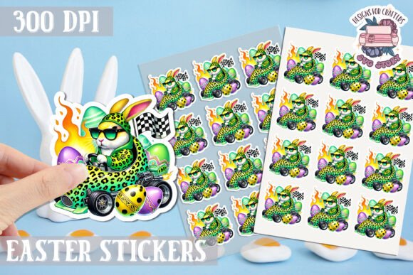 Download Easter Bunny Kids Stickers Sheet - Stickers Collection