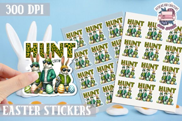 Download Easter Bunny Kids Stickers Sheet - Stickers Collection