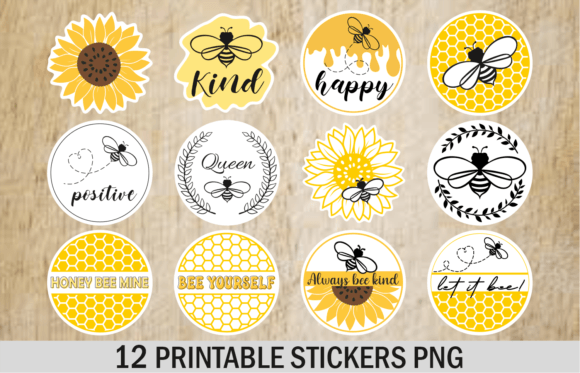 Download Flying Bee Sticker Printable Stickers - Stickers Collection
