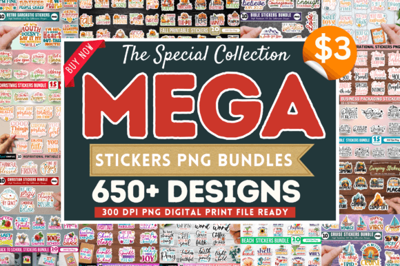 Download The Special Mega Stickers PNG Bundle - Stickers Collection