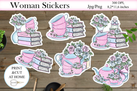 Download Woman Stickers PNG | Printable Stickers - Stickers Collection