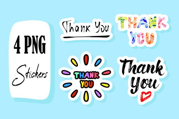 Download Thank You Quote Printable Sticker Bundle - Printable Collection