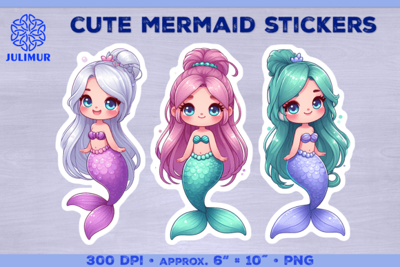 Download Magical Mermaid Stickers PNG - Stickers Collection