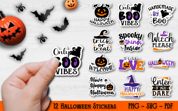 Download Halloween Sticker Bundle | 12 Stickers - Stickers Collection