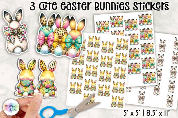 Download Cute Easter Bunny Stickers - Stickers Collection