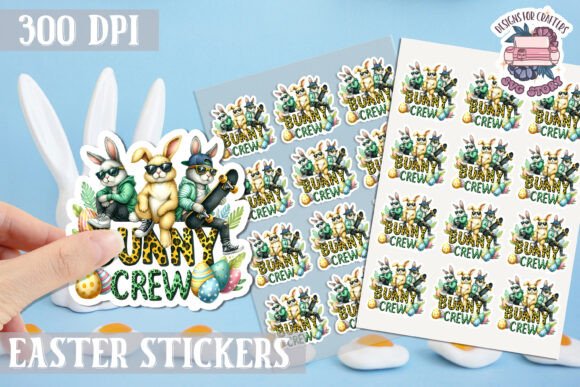 Download Easter Bunny Kids Stickers Sheet - Stickers Collection