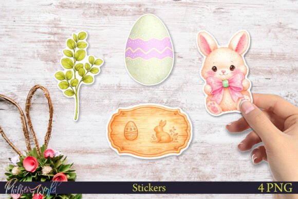 Download Cute Easter Bunny Stickers | Spring - Stickers Collection