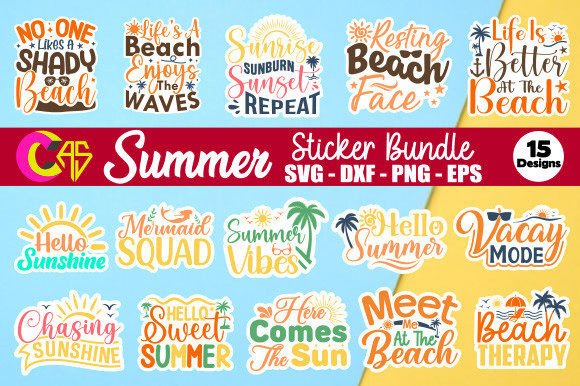 Download Summer Sticker Bundle - Summer sticker bundle Collection
