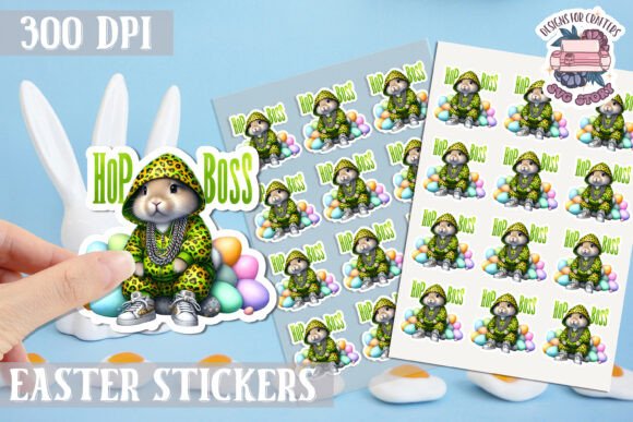 Download Easter Bunny Kids Stickers Sheet - Stickers Collection