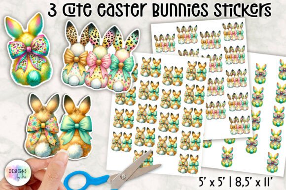 Download Cute Easter Bunny Stickers - Stickers Collection