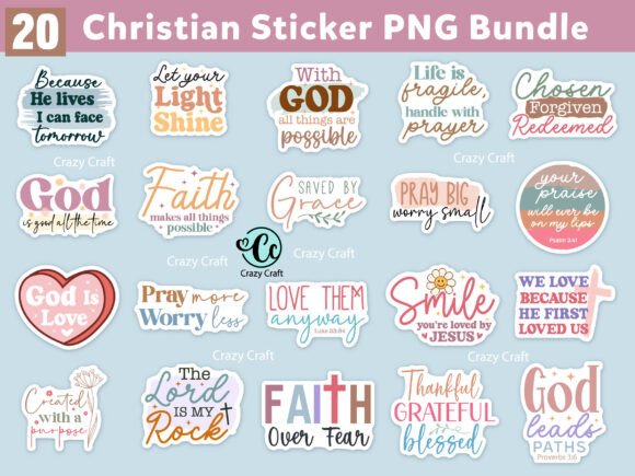 Download Christian Digital Stickers Svg Bundle - Stickers Collection