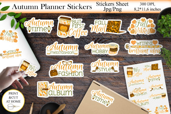 Download Autumn Planner Stickers Bundle Png - Stickers Collection