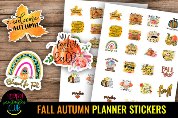 Download Fall Autumn Planner Stickers- Fall Plann - Stickers Collection