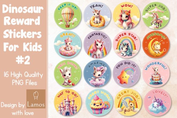 Download Unicorn Reward Stickers for Kids #2 - Stickers Collection