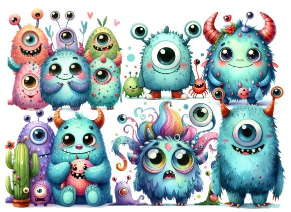 Download Cute Monster Clipart - Monster Collection