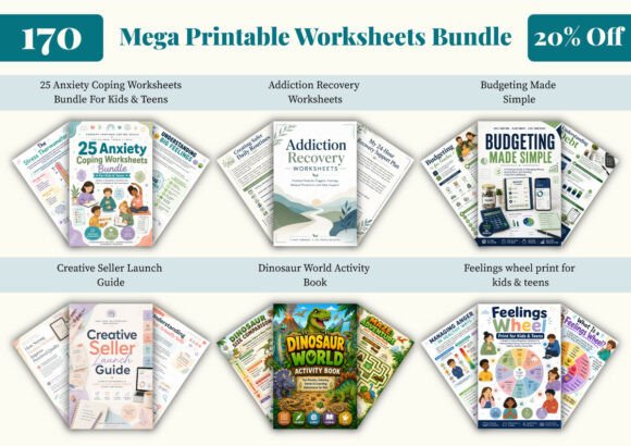 Download Mega Printable Worksheets Bundle - Printable Collection