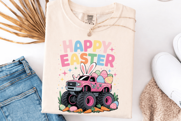 Download Happy Easter Bunny Monster Truck PNG - Monster Collection