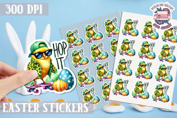 Download Easter Bunny Kids Stickers Sheet - Stickers Collection